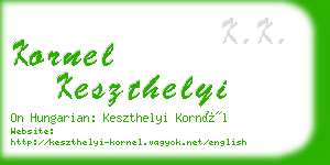 kornel keszthelyi business card